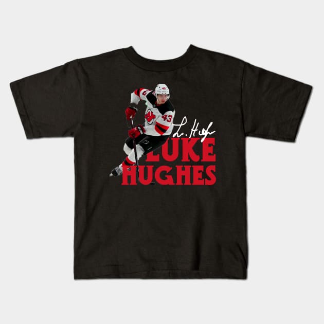 Luke Hughes Kids T-Shirt by CovpaTees